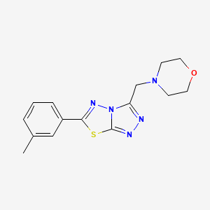 6-(3-Methylphenyl)-3-(morpholin-4-ylmethyl)[1,2,4]triazolo[3,4-b][1,3,4]thiadiazole