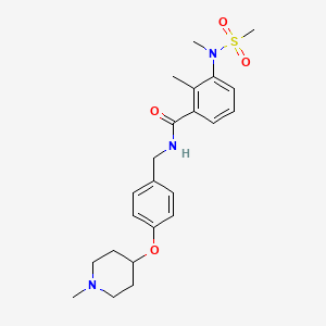 2-METHYL-3-(N-METHYLMETHANESULFONAMIDO)-N-({4-[(1-METHYLPIPERIDIN-4-YL)OXY]PHENYL}METHYL)BENZAMIDE