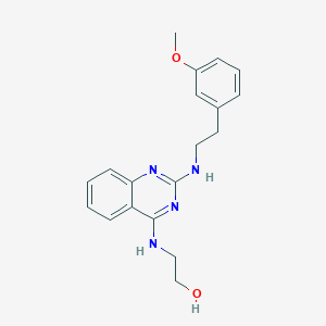 2-[(2-{[2-(3-methoxyphenyl)ethyl]amino}-4-quinazolinyl)amino]ethanol