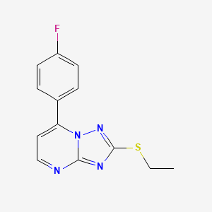 2-(ETHYLSULFANYL)-7-(4-FLUOROPHENYL)-[1,2,4]TRIAZOLO[1,5-A]PYRIMIDINE