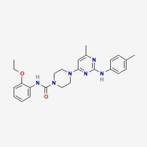 N-(2-ethoxyphenyl)-4-{6-methyl-2-[(4-methylphenyl)amino]-4-pyrimidinyl}-1-piperazinecarboxamide