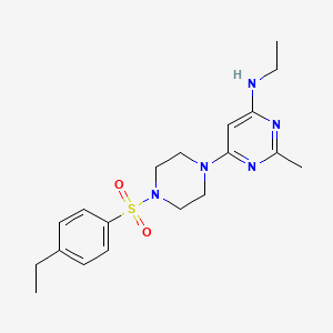 N-ethyl-6-{4-[(4-ethylphenyl)sulfonyl]-1-piperazinyl}-2-methyl-4-pyrimidinamine