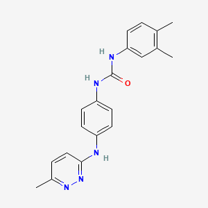 molecular formula C20H21N5O B4472721 N-(3,4-dimethylphenyl)-N'-{4-[(6-methyl-3-pyridazinyl)amino]phenyl}urea 