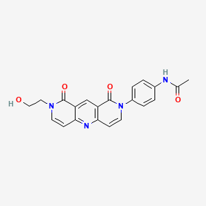 N-{4-[8-(2-HYDROXYETHYL)-1,9-DIOXO-1H,2H,8H,9H-PYRIDO[4,3-B]1,6-NAPHTHYRIDIN-2-YL]PHENYL}ACETAMIDE