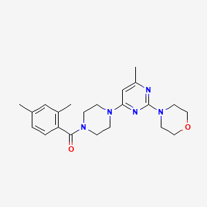 4-{4-[4-(2,4-Dimethylbenzoyl)piperazin-1-yl]-6-methylpyrimidin-2-yl}morpholine