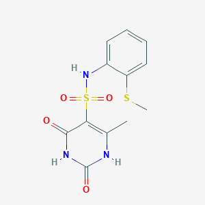 2-hydroxy-4-methyl-N-[2-(methylsulfanyl)phenyl]-6-oxo-1,6-dihydropyrimidine-5-sulfonamide