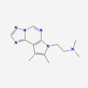 N-[2-(8,9-DIMETHYL-7H-PYRROLO[3,2-E][1,2,4]TRIAZOLO[1,5-C]PYRIMIDIN-7-YL)ETHYL]-N,N-DIMETHYLAMINE