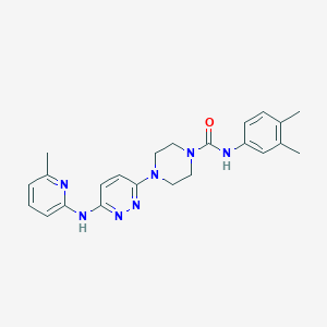 N-(3,4-dimethylphenyl)-4-{6-[(6-methyl-2-pyridinyl)amino]-3-pyridazinyl}-1-piperazinecarboxamide