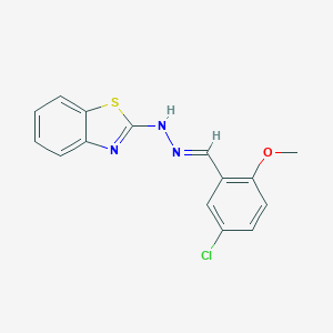 5-Chloro-2-methoxybenzaldehyde 1,3-benzothiazol-2-ylhydrazone