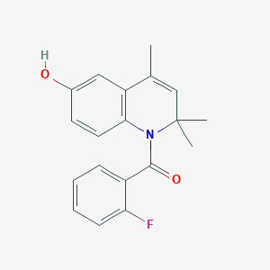 (2-fluorophenyl)(6-hydroxy-2,2,4-trimethylquinolin-1(2H)-yl)methanone