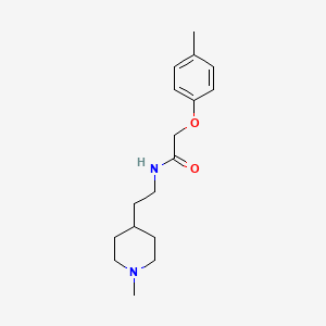 2-(4-methylphenoxy)-N-[2-(1-methyl-4-piperidinyl)ethyl]acetamide