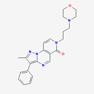 2-methyl-7-[3-(4-morpholinyl)propyl]-3-phenylpyrazolo[1,5-a]pyrido[3,4-e]pyrimidin-6(7H)-one