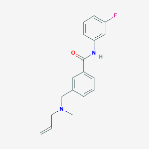 molecular formula C18H19FN2O B4472934 3-{[allyl(methyl)amino]methyl}-N-(3-fluorophenyl)benzamide 