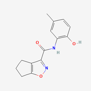 N-(2-hydroxy-5-methylphenyl)-5,6-dihydro-4H-cyclopenta[d][1,2]oxazole-3-carboxamide