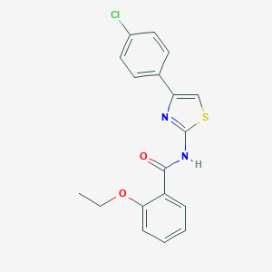 N-[4-(4-chlorophenyl)-1,3-thiazol-2-yl]-2-ethoxybenzamide