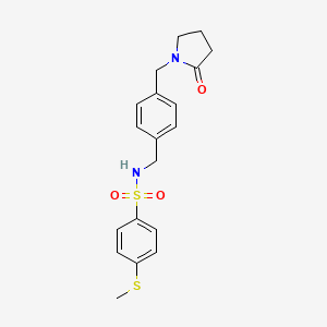 4-(methylthio)-N-{4-[(2-oxo-1-pyrrolidinyl)methyl]benzyl}benzenesulfonamide