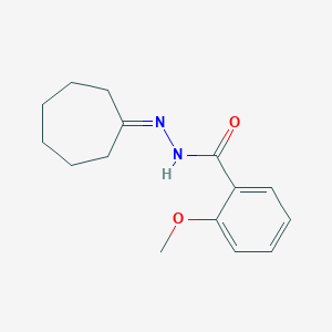 molecular formula C15H20N2O2 B447298 N'-cycloheptylidene-2-methoxybenzohydrazide 