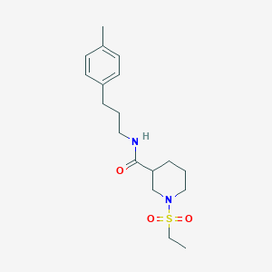 1-(ETHANESULFONYL)-N-[3-(4-METHYLPHENYL)PROPYL]PIPERIDINE-3-CARBOXAMIDE