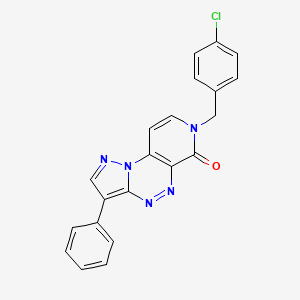 7-(4-chlorobenzyl)-3-phenylpyrazolo[5,1-c]pyrido[4,3-e][1,2,4]triazin-6(7H)-one