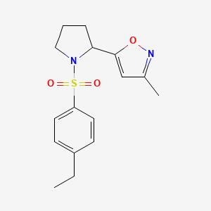 5-[1-(4-Ethylbenzenesulfonyl)pyrrolidin-2-YL]-3-methyl-1,2-oxazole