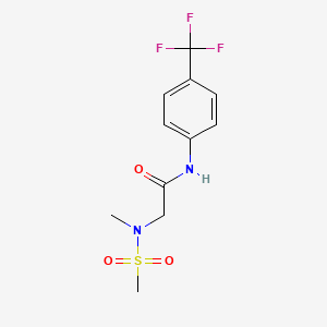 2-[methyl(methylsulfonyl)amino]-N-[4-(trifluoromethyl)phenyl]acetamide