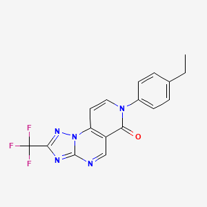 7-(4-ethylphenyl)-2-(trifluoromethyl)pyrido[3,4-e][1,2,4]triazolo[1,5-a]pyrimidin-6(7H)-one