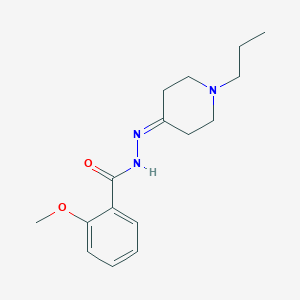 molecular formula C16H23N3O2 B447304 2-methoxy-N'-(1-propyl-4-piperidinylidene)benzohydrazide 