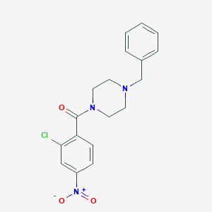 molecular formula C18H18ClN3O3 B447305 (4-Benzyl-piperazin-1-yl)-(2-chloro-4-nitro-phenyl)-methanone 