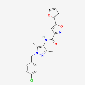 N-[1-(4-chlorobenzyl)-3,5-dimethyl-1H-pyrazol-4-yl]-5-(2-furyl)-3-isoxazolecarboxamide