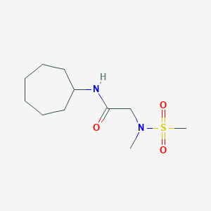 N-cycloheptyl-2-[methyl(methylsulfonyl)amino]acetamide