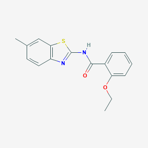 2-ethoxy-N-(6-methyl-1,3-benzothiazol-2-yl)benzamide