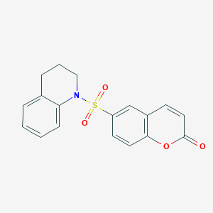 6-(1,2,3,4-Tetrahydroquinolylsulfonyl)chromen-2-one