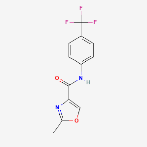 2-methyl-N-[4-(trifluoromethyl)phenyl]-1,3-oxazole-4-carboxamide