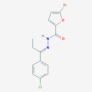 molecular formula C14H12BrClN2O2 B447310 5-bromo-N'-[(1E)-1-(4-chlorophenyl)propylidene]furan-2-carbohydrazide 