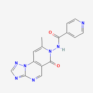 N-(8-methyl-6-oxopyrido[3,4-e][1,2,4]triazolo[1,5-a]pyrimidin-7(6H)-yl)isonicotinamide