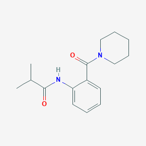 2-methyl-N-[2-(1-piperidinylcarbonyl)phenyl]propanamide