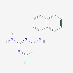 molecular formula C14H11ClN4 B4473114 6-chloro-N~4~-1-naphthyl-2,4-pyrimidinediamine 