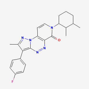 7-(2,3-dimethylcyclohexyl)-3-(4-fluorophenyl)-2-methylpyrazolo[5,1-c]pyrido[4,3-e][1,2,4]triazin-6(7H)-one