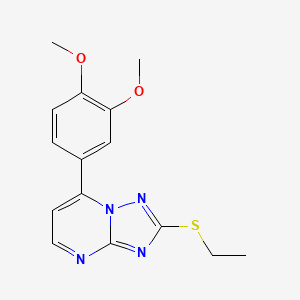 7-(3,4-dimethoxyphenyl)-2-(ethylthio)[1,2,4]triazolo[1,5-a]pyrimidine