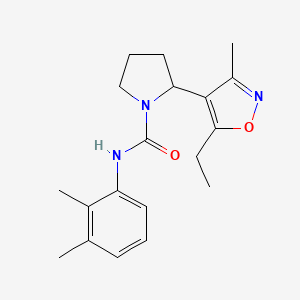 N-(2,3-dimethylphenyl)-2-(5-ethyl-3-methyl-1,2-oxazol-4-yl)pyrrolidine-1-carboxamide