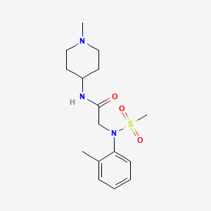 N~2~-(2-methylphenyl)-N~1~-(1-methyl-4-piperidinyl)-N~2~-(methylsulfonyl)glycinamide