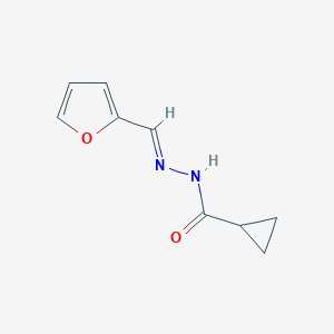 molecular formula C9H10N2O2 B447314 N'-(2-furylmethylene)cyclopropanecarbohydrazide 