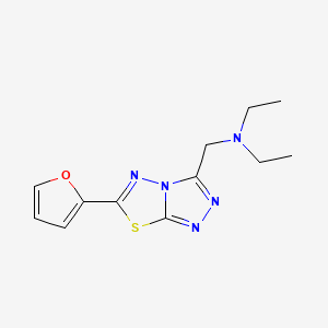 N-ethyl-N-{[6-(furan-2-yl)[1,2,4]triazolo[3,4-b][1,3,4]thiadiazol-3-yl]methyl}ethanamine