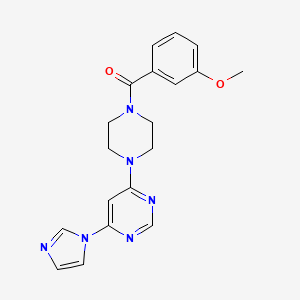 4-(1H-imidazol-1-yl)-6-[4-(3-methoxybenzoyl)-1-piperazinyl]pyrimidine