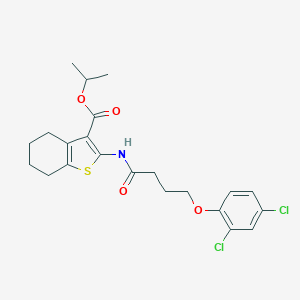 Isopropyl 2-{[4-(2,4-dichlorophenoxy)butanoyl]amino}-4,5,6,7-tetrahydro-1-benzothiophene-3-carboxylate