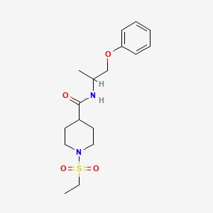 1-(ETHANESULFONYL)-N-(1-PHENOXYPROPAN-2-YL)PIPERIDINE-4-CARBOXAMIDE