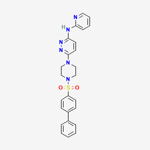 6-[4-(4-biphenylylsulfonyl)-1-piperazinyl]-N-2-pyridinyl-3-pyridazinamine