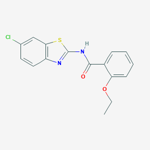 molecular formula C16H13ClN2O2S B447317 N-(6-chloro-1,3-benzothiazol-2-yl)-2-ethoxybenzamide 