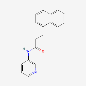 molecular formula C18H16N2O B4473181 3-(naphthalen-1-yl)-N-(pyridin-3-yl)propanamide 