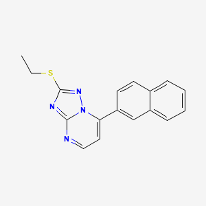 2-(ETHYLSULFANYL)-7-(NAPHTHALEN-2-YL)-[1,2,4]TRIAZOLO[1,5-A]PYRIMIDINE